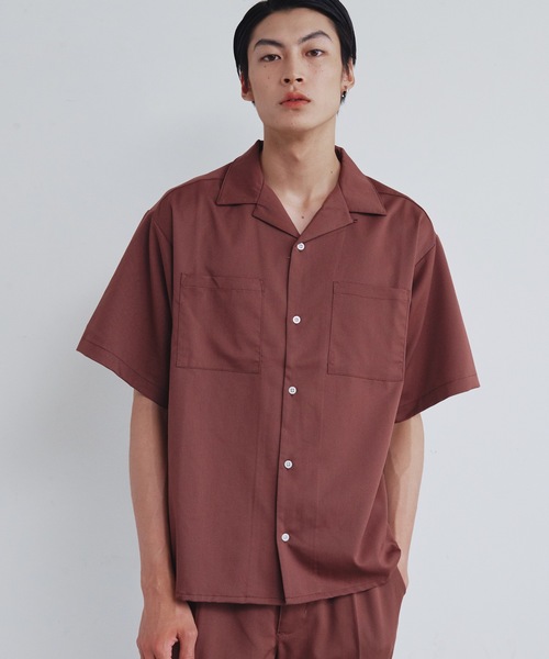 Magine(マージン)の「【SELECT】IR:TRストレッチオープンカラーシャツ(シャツ/ブラウス・メンズ・オフホワイト/ブラック/サックスブルー/グリーン/ベージュ/モカ・M/L/XL)」の3枚目の写真