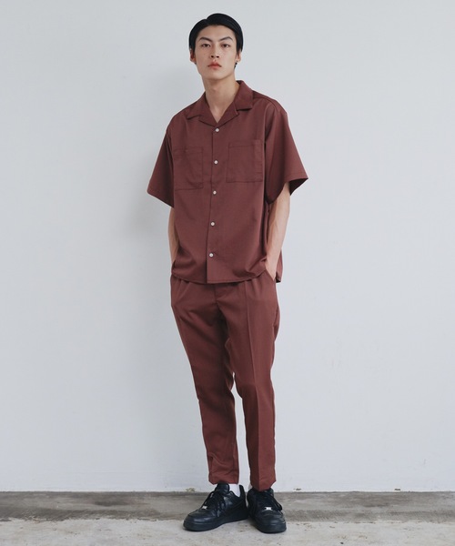 Magine(マージン)の「【SELECT】IR:TRストレッチオープンカラーシャツ(シャツ/ブラウス・メンズ・オフホワイト/ブラック/サックスブルー/グリーン/ベージュ/モカ・M/L/XL)」の17枚目の写真