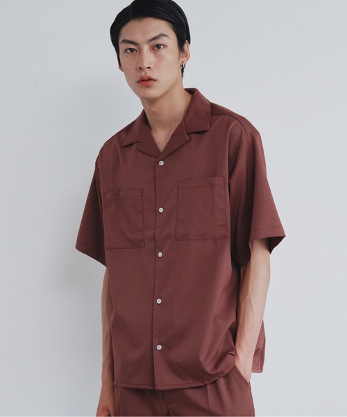 Magine(マージン)の「【SELECT】IR:TRストレッチオープンカラーシャツ(シャツ/ブラウス・メンズ・オフホワイト/ブラック/サックスブルー/グリーン/ベージュ/モカ・M/L/XL)」の21枚目の写真