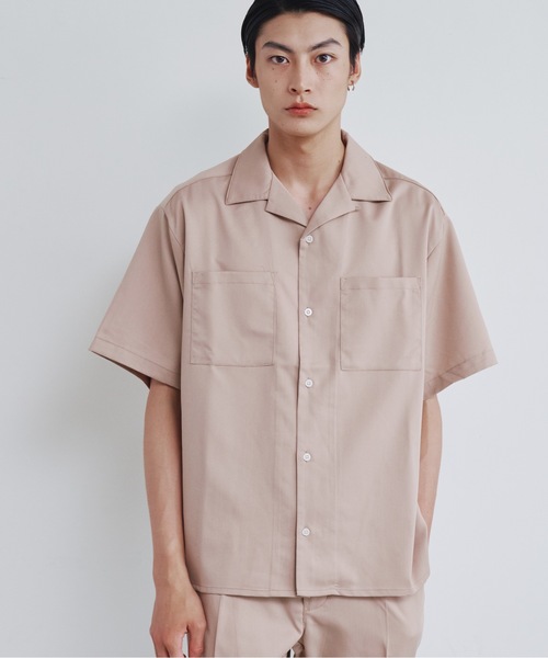 Magine(マージン)の「【SELECT】IR:TRストレッチオープンカラーシャツ(シャツ/ブラウス・メンズ・オフホワイト/ブラック/サックスブルー/グリーン/ベージュ/モカ・M/L/XL)」の14枚目の写真