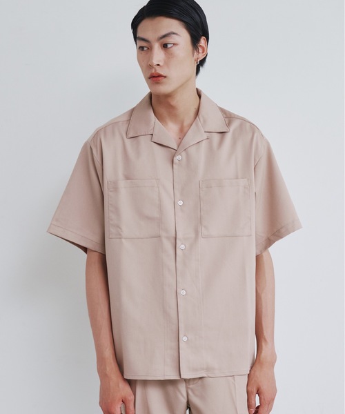 Magine(マージン)の「【SELECT】IR:TRストレッチオープンカラーシャツ(シャツ/ブラウス・メンズ・オフホワイト/ブラック/サックスブルー/グリーン/ベージュ/モカ・M/L/XL)」の8枚目の写真