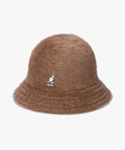 KANGOL（カンゴール）の「KANGOL FURGORA CASUAL（ハット・レディース・レッド/パープル/ブラック/ライトブルー/チェリーレッド/ライトグリーン/オレンジ/アイボリー/ブルー/ネイビー/ブルーグリーン/ダークパープル/グリーン/ピンク/グレー/ライトイエロー/ダークオレンジ/グリーン系1/ブラウン系/ブラック×ゴールド/ブラウン/グリーン系/オレンジ系・LARGE/MEDIUM/SMALL/X-LARGE）」の5枚目の写真
