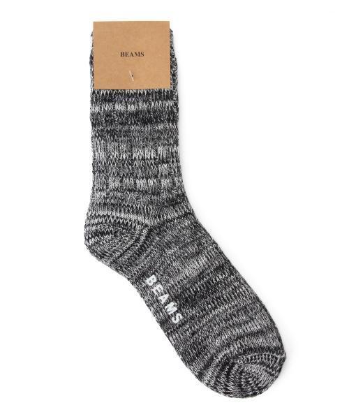 BEAMS(ビームス)の「BEAMS / ミックス柄 3/4 ソックス(ソックス/靴下・メンズ・グレー/ブラック/レッド/イエロー/サックスブルー/ネイビー・ONE SIZE)」の7枚目の写真