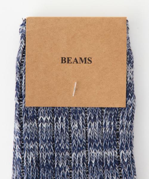 BEAMS(ビームス)の「BEAMS / ミックス柄 3/4 ソックス(ソックス/靴下・メンズ・グレー/ブラック/レッド/イエロー/サックスブルー/ネイビー・ONE SIZE)」の13枚目の写真