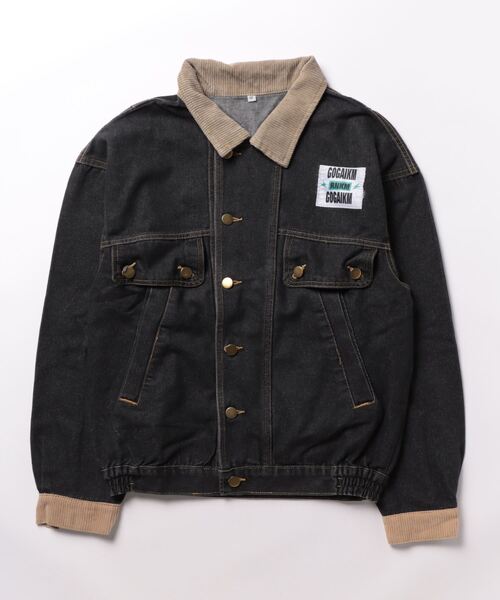 ラブティックボンボン　パールオーバーデニムジャケット パールオーバーデニムジャケット | La boutique BonBon(ラブ
