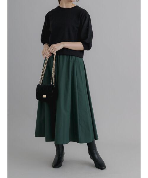 Te chichi（テチチ）の「エンブロイダリースリーブニット（ニット/セーター・レディース・グリーン/オフホワイト/ブラック・F）」の20枚目の写真