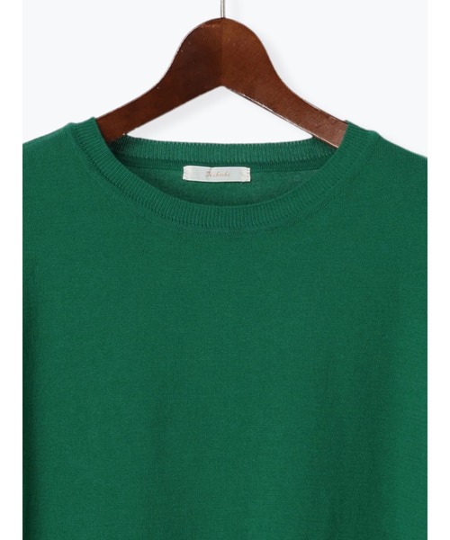 Te chichi（テチチ）の「エンブロイダリースリーブニット（ニット/セーター・レディース・グリーン/オフホワイト/ブラック・F）」の6枚目の写真