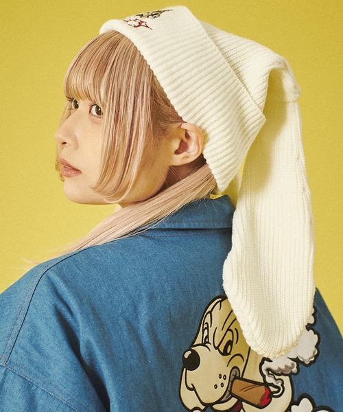 GALFY(ガルフィー)の「【GALFY/ガルフィー】犬耳ニット帽(ニット GALFY(ガルフィー)の「【GALFY/ガルフィー】犬耳ニット帽(ニット