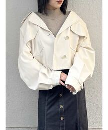 MURUA | フェイクレザーショートジャケット(ブルゾン)