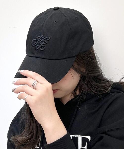 INGNI(イング)の「刺しゅうロゴキャップ(キャップ・レディース・ブラック/ベージュ/オフホワイト・ONE SIZE)」の3枚目の写真