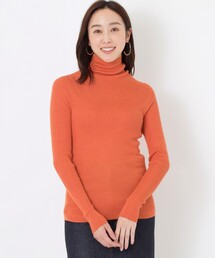 【サイトリニューアル記念】【洗えるシルク】ウォッシャブルシルクリブタートルニット