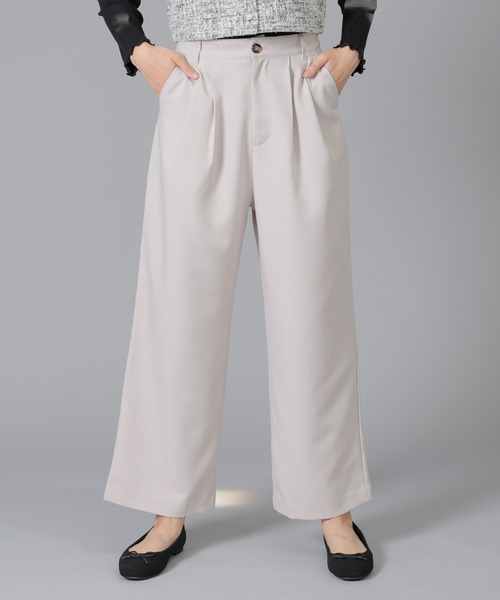 Honeys(ハニーズ)の「タックパンツ(その他パンツ・レディース・グレイッシュベージュ/チャコールグレー/ブラック・L/M/S/LL/SS)」の12枚目の写真