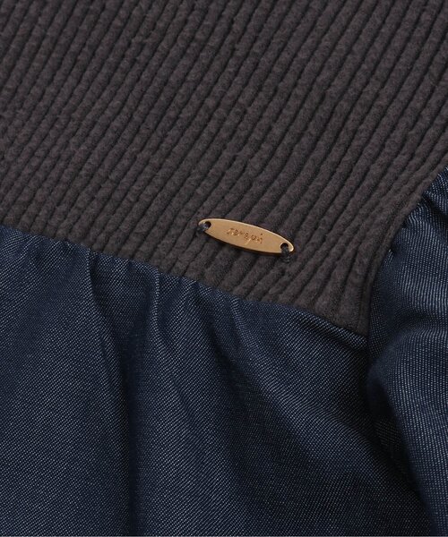 Seraph（セラフ）の「異素材切り替えティアードチュニック（チュニック・キッズ・ブラック/ピンク/ネイビー・130/140/90/110/100/95/80/120）」の8枚目の写真