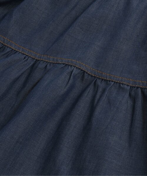 Seraph（セラフ）の「異素材切り替えティアードチュニック（チュニック・キッズ・ブラック/ピンク/ネイビー・130/140/90/110/100/95/80/120）」の11枚目の写真