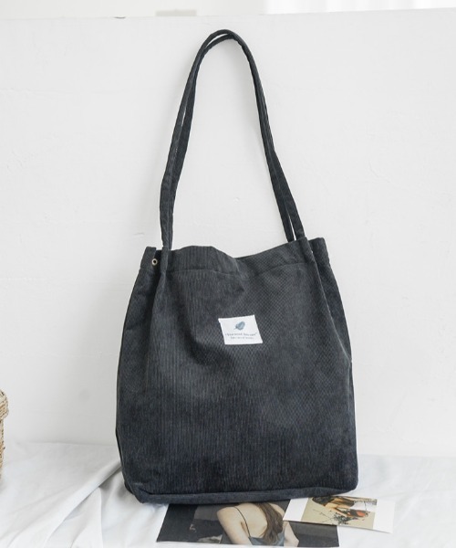 wears(ウェアーズ)の「【A4収納可能】コーデュロイトートバッグ(トートバッグ・レディース・ブラック/ブラウン/ベージュ・FREE)」の4枚目の写真