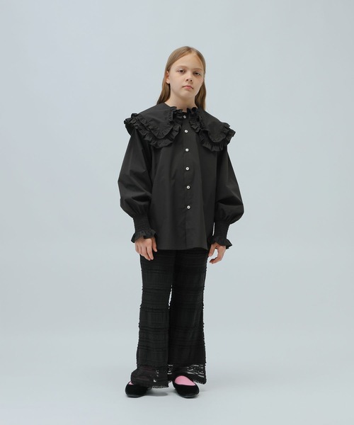 LOWRYS FARM（ローリーズファーム）の「フリルBIGカラーブラウス