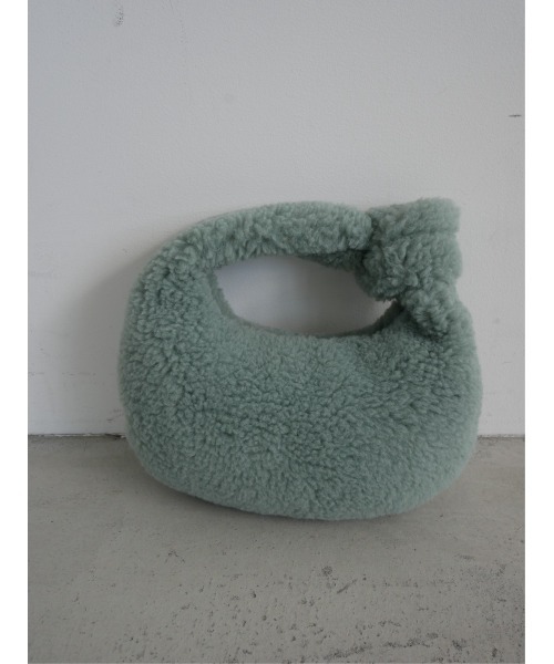 TRUNC（トランクエイティーエイト）の「MOKOMOKO Boa Round Bag（ハンドバッグ・レディース・ブラウン/ブラック/ミント・FREE）」の17枚目の写真