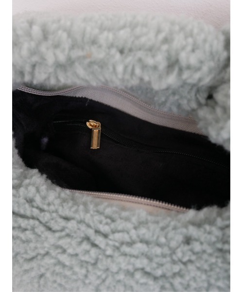 TRUNC（トランクエイティーエイト）の「MOKOMOKO Boa Round Bag（ハンドバッグ・レディース・ブラウン/ブラック/ミント・FREE）」の19枚目の写真