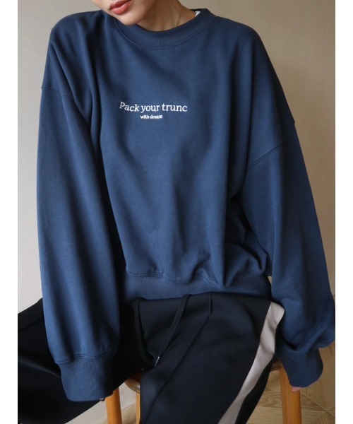 TRUNC（トランクエイティーエイト）の「Pack your trunc Pullover（スウェット・レディース・ネイビー/グリーン/アイボリー・FREE）」の3枚目の写真