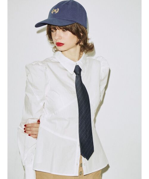 jouetie（ジュエティ）の「カラータイ（ネクタイ・レディース・ボルドー/グレー/ネイビー・FREE）」の3枚目の写真