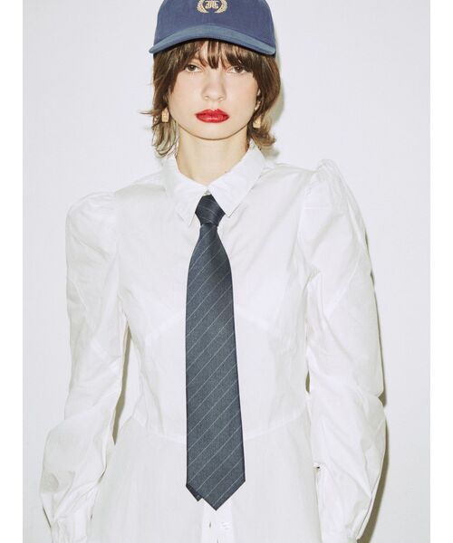 jouetie（ジュエティ）の「カラータイ（ネクタイ・レディース・ボルドー/グレー/ネイビー・FREE）」の6枚目の写真