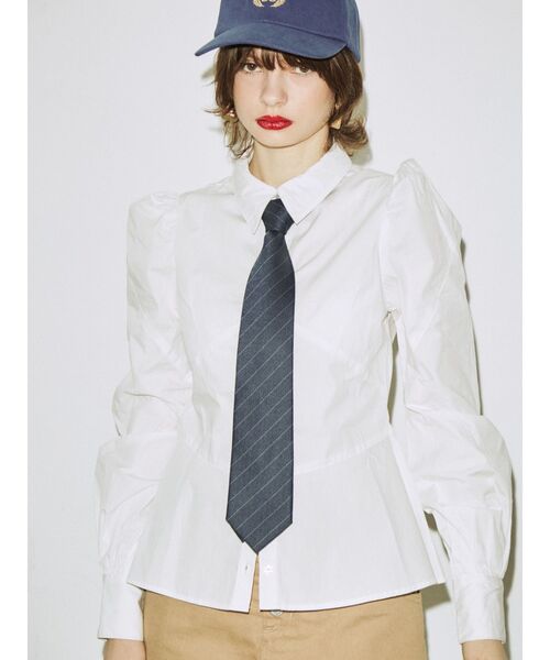 jouetie（ジュエティ）の「カラータイ（ネクタイ・レディース・ボルドー/グレー/ネイビー・FREE）」の7枚目の写真