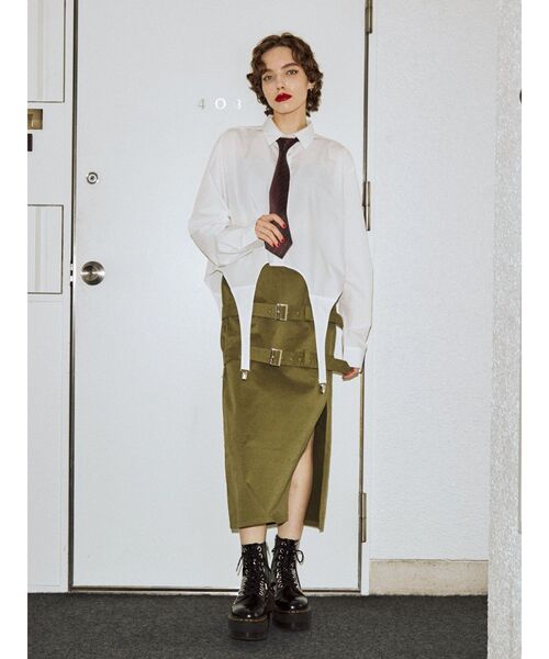 jouetie（ジュエティ）の「カラータイ（ネクタイ・レディース・ボルドー/グレー/ネイビー・FREE）」の13枚目の写真