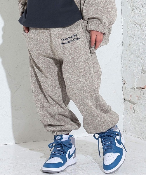 Ocean&Ground(オーシャン&グラウンド)の「ニットフリースセミワイドジョガーパンツ(80~140cm)(その他パンツ・キッズ・オリーブ/グレー/マスタード・100/110/120/130/140/80/90/95)」の2枚目の写真