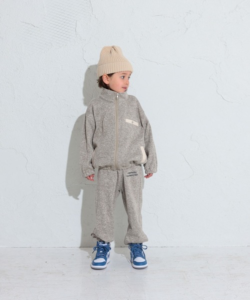 Ocean&Ground(オーシャン&グラウンド)の「ニットフリースセミワイドジョガーパンツ(80~140cm)(その他パンツ・キッズ・オリーブ/グレー/マスタード・100/110/120/130/140/80/90/95)」の5枚目の写真