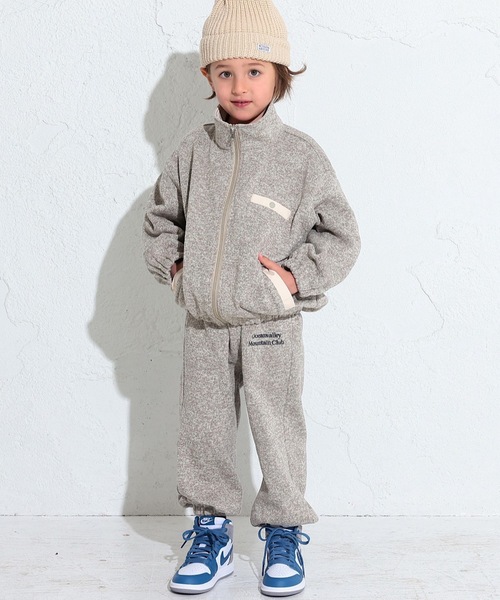 Ocean&Ground(オーシャン&グラウンド)の「ニットフリースセミワイドジョガーパンツ(80~140cm)(その他パンツ・キッズ・オリーブ/グレー/マスタード・100/110/120/130/140/80/90/95)」の12枚目の写真