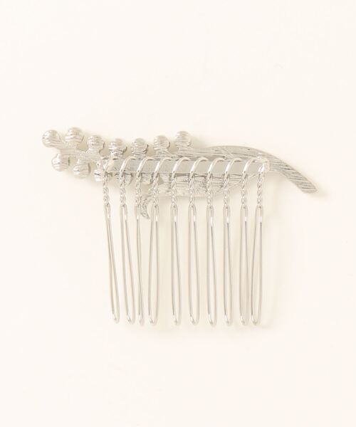 Three Four Time（ｽﾘｰﾌｫｰﾀｲﾑ）の「スズランパールコーム【結婚式/パーティ/フォーマル/デイリー】（バレッタ/ヘアクリップ・レディース・ゴールド/シルバー・FREE）」の5枚目の写真