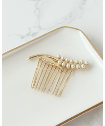Three Four Time | スズランパールコーム【結婚式/パーティ/フォーマル/デイリー】(バレッタ/ヘアクリップ)