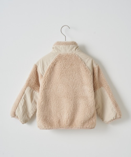 CIAOPANIC TYPY（チャオパニックティピー）の「【WEB限定カラーあり】【KIDS】ファーフリーススタンドネックブルゾン（ブルゾン・キッズ・ベージュ/アイボリー/ブラック・S/M/L/XL/XXL）」の15枚目の写真
