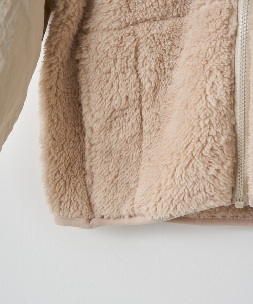 CIAOPANIC TYPY（チャオパニックティピー）の「【WEB限定カラーあり】【KIDS】ファーフリーススタンドネックブルゾン（ブルゾン・キッズ・ベージュ/アイボリー/ブラック・S/M/L/XL/XXL）」の17枚目の写真