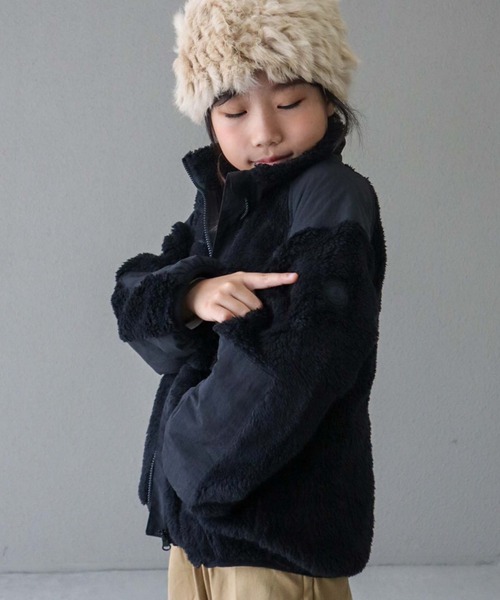 CIAOPANIC TYPY（チャオパニックティピー）の「【WEB限定カラーあり】【KIDS】ファーフリーススタンドネックブルゾン（ブルゾン・キッズ・ベージュ/アイボリー/ブラック・S/M/L/XL/XXL）」の20枚目の写真