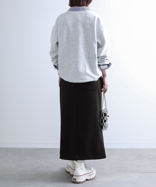 n'OrLABEL（ノアールレーベル）の「『ナローシルエットロングスカート』（スカート・レディース・ブラック/モカ・2/1）」の19枚目の写真