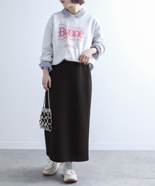 n'OrLABEL（ノアールレーベル）の「『ナローシルエットロングスカート』（スカート・レディース・ブラック/モカ・2/1）」の15枚目の写真