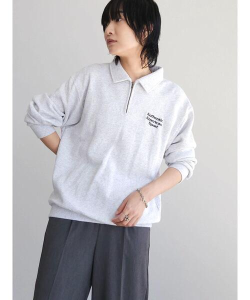 Russell Athletic(ラッセルアスレティック)の「■別注RUSSELL ATHLETIC ジップスウェット(スウェット・レディース・ネイビー/グレー・FREE)」の3枚目の写真