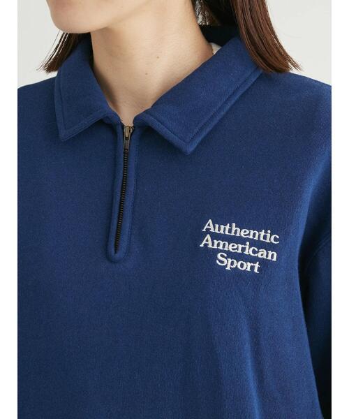 Russell Athletic(ラッセルアスレティック)の「■別注RUSSELL ATHLETIC ジップスウェット(スウェット・レディース・ネイビー/グレー・FREE)」の10枚目の写真