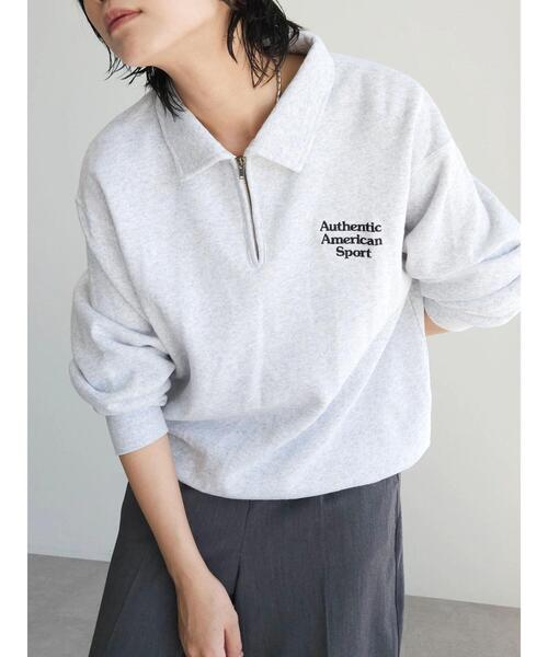 Russell Athletic(ラッセルアスレティック)の「■別注RUSSELL ATHLETIC ジップスウェット(スウェット・レディース・ネイビー/グレー・FREE)」の16枚目の写真