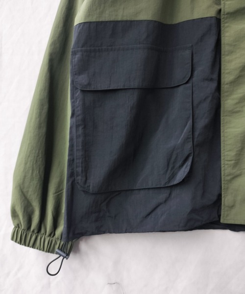 Starting Over（スターティングオーバー）の「ナイロンワッシャー インフード マウンテンパーカー（マウンテンパーカー・メンズ・ブラック/ブラック系その他/カーキ・M/L/XL）」の5枚目の写真