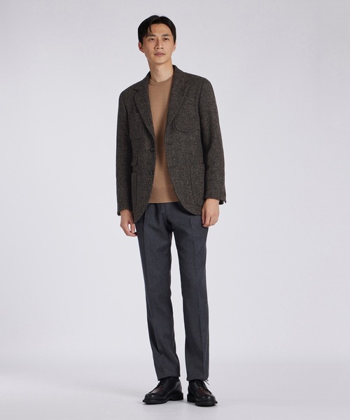 LANVIN collection（ランバン コレクション）の「WOOL BOUCLE HUNTING JACKET【ウールブークレーハンティングジャケット】（テーラードジャケット・メンズ・ダークブラウン/ネイビー・48/50）」の15枚目の写真