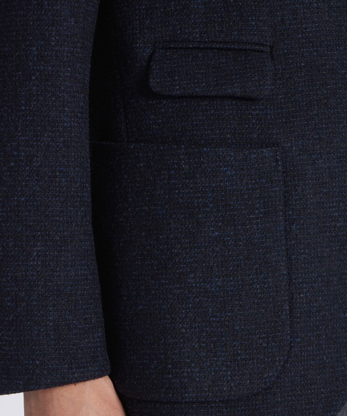 LANVIN collection（ランバン コレクション）の「WOOL BOUCLE HUNTING JACKET【ウールブークレーハンティングジャケット】（テーラードジャケット・メンズ・ダークブラウン/ネイビー・48/50）」の13枚目の写真