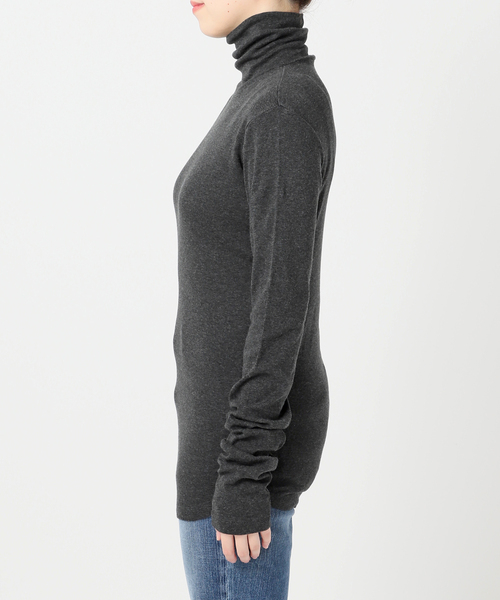 Spick & Span（スピックアンドスパン）の「≪追加≫ハイネックプルオーバー（Tシャツ/カットソー・レディース・スミクロ/チャコールグレー/ホワイト・FREE）」の14枚目の写真
