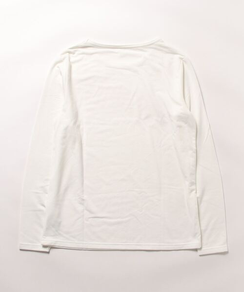 Viola e Viola(ヴィオラエヴィオラ)の「もっちり裏起毛トップス クルーネック(Tシャツ/カットソー・レディース・ホワイト/チャコール/グリーン/ブラック・LL/3L/M/L)」の18枚目の写真
