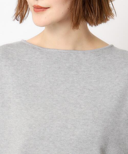 OPAQUE.CLIP（オペークドットクリップ）の「◆≪S-LLsize≫ 袖口フリル ボートネックニット【洗濯機洗い可】（ニット/セーター・レディース・ライトベージュ/レッド系1/グレー/ブラック・40/36/38/42）」の21枚目の写真