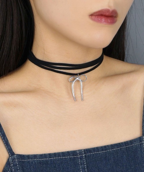 セール】2way メタルリボン チョーカー（チョーカー）｜CEMONEMO