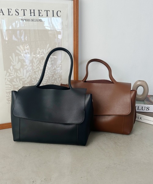 CLEA(クレア)の「【A4サイズ対応】2WAYフラップPUビッグショルダーバッグ(ショルダーバッグ・レディース・ブラウン/ブラック・FREE)」の13枚目の写真