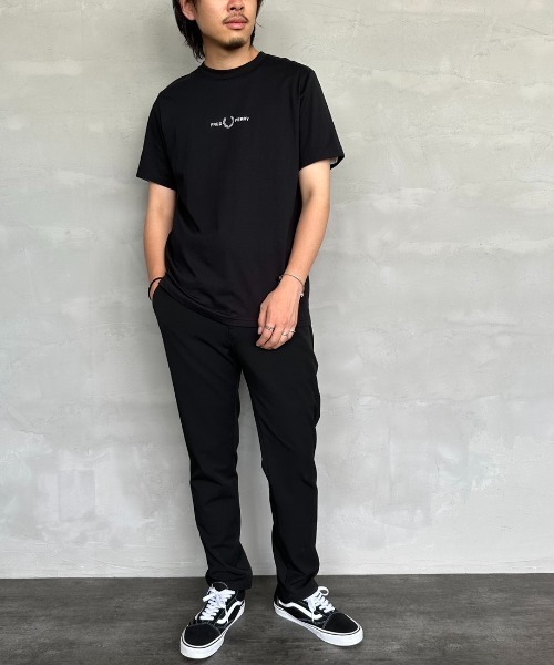 FRED PERRY（フレッドペリー）の「[FRED PERRY/フレッドペリー] ローレルリース刺繍 ショートスリーブTシャツ（Tシャツ/カットソー・レディース・ホワイト/ブラック・S/M/L/XS）」の7枚目の写真