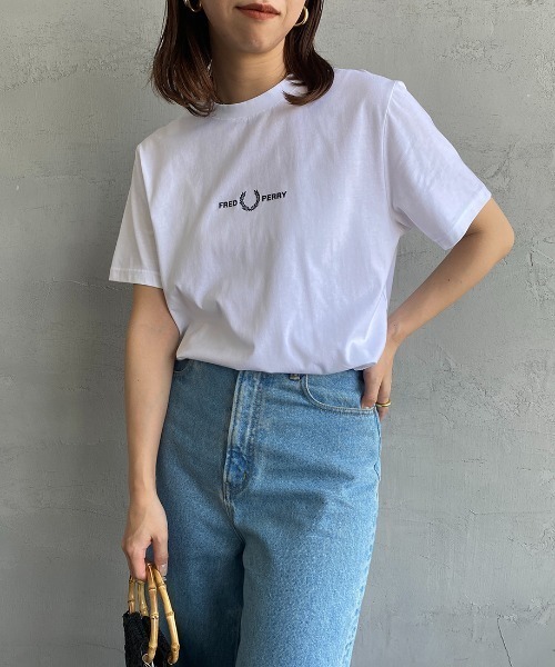 FRED PERRY フレッドペリー Tシャツ ホワイト Twin Tipped T-Shirt(S 100：WHITE): | FRED PERRY JAPAN